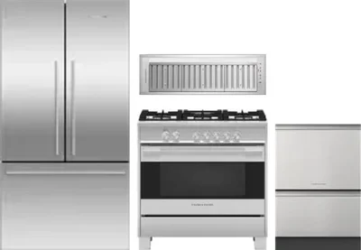 4 Piece Package Includes Refrigerator, Range, Hood And Dishwasher